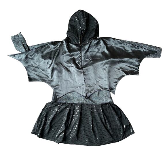 Rubie's Bat Girl Hoodie Costume w attached hood/Cap girls size Small/medium - Picture 5 of 5